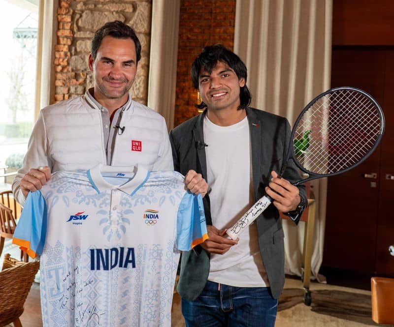 tennis Neeraj Chopra opens up on meeting Roger Federer, reveals 20-time Grand Slam winner's love for Indian food snt