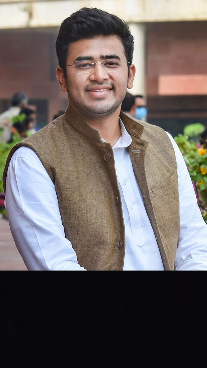 BJP MP Tejasvi Surya Slams Congress grg 