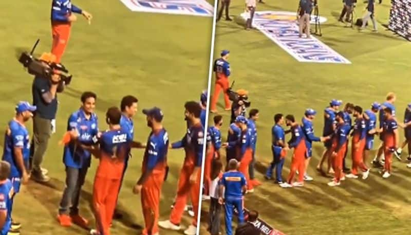 IPL 2024: Sachin Tendulkar, Virat Kohli's hug after MI's win over RCB breaks internet; video surfaces (WATCH) snt