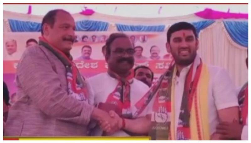 Vivek Hebbar joined congress in banavasi nbn