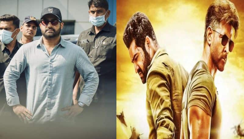 Junior NTR Reached mumbai for his debutant bollywood movie war 2 shoot kick started ans