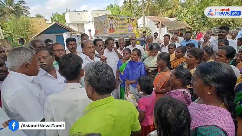 public argument with mla gandhirajan about mp jothimani in karur constituency vel