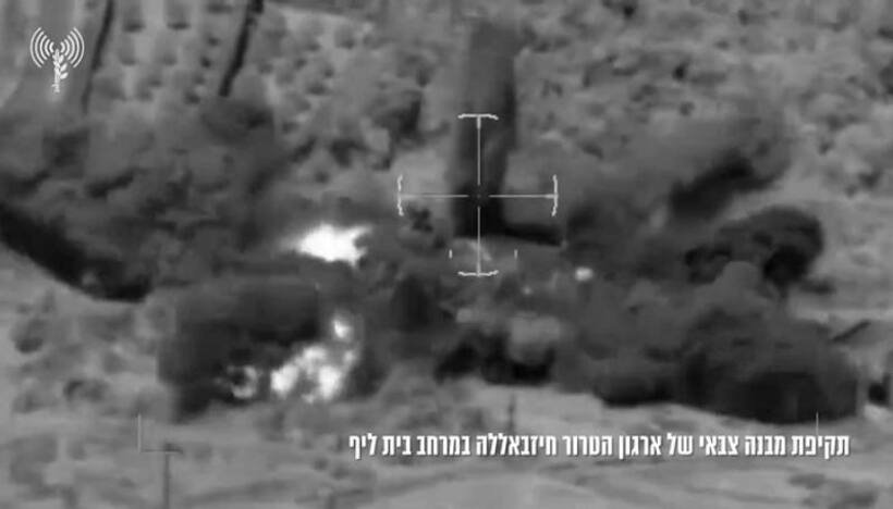 Israel targets Iran backed Hezbollah positions in Sothern Lebanon amid escalating tensions (WATCH)