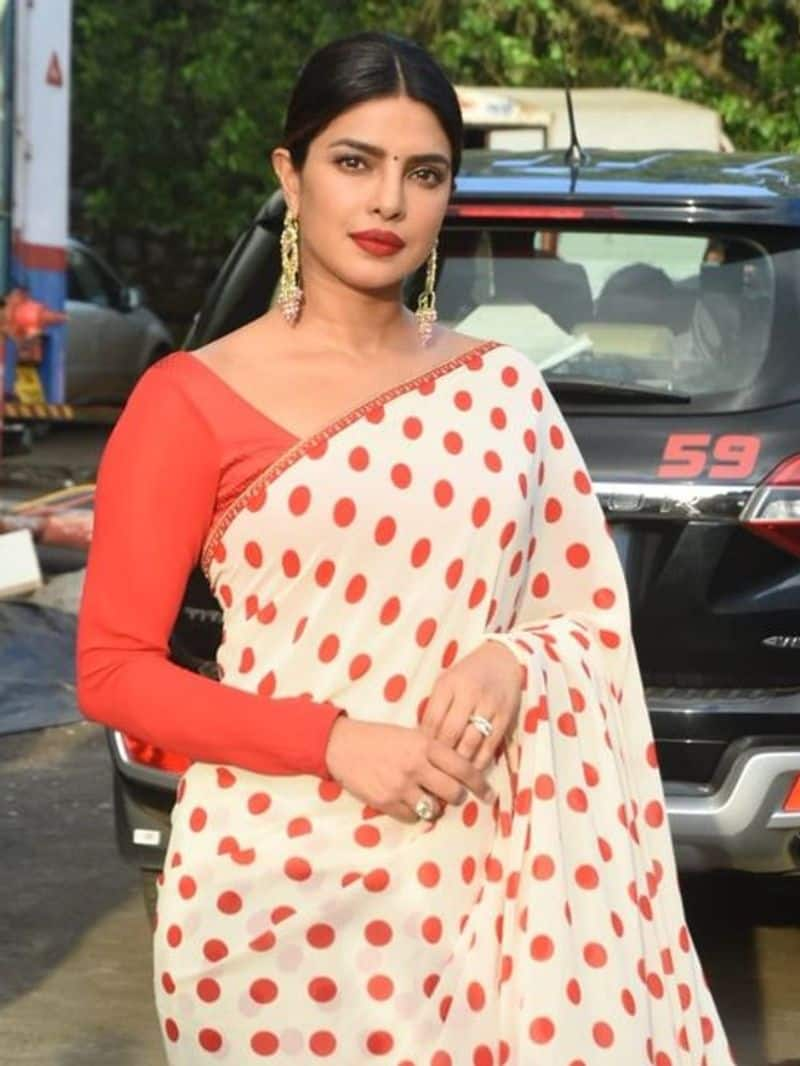 Priyanka chopra latest saree 2024 for Rama navami zkman