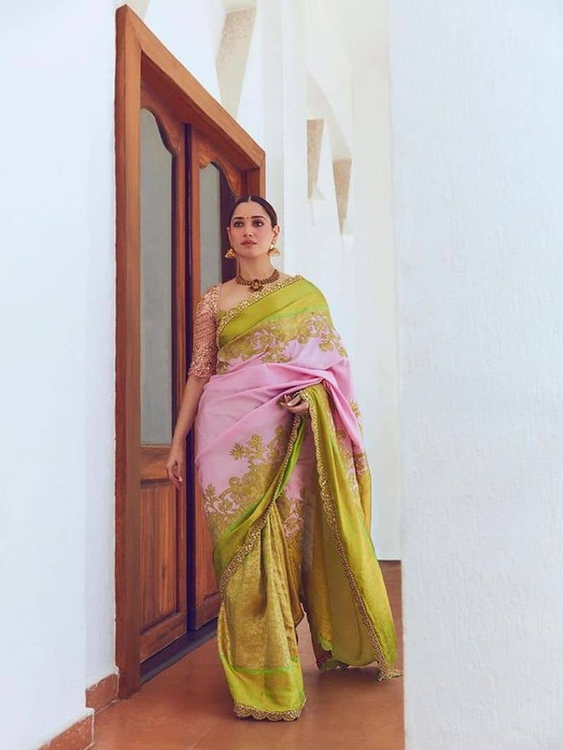 Tamannaah bhatia latest saree 2024 zkamn