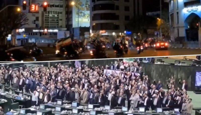 Celebrations erupt in Iranian Parliament, across country's streets after multi-front attack on Israel (WATCH) snt