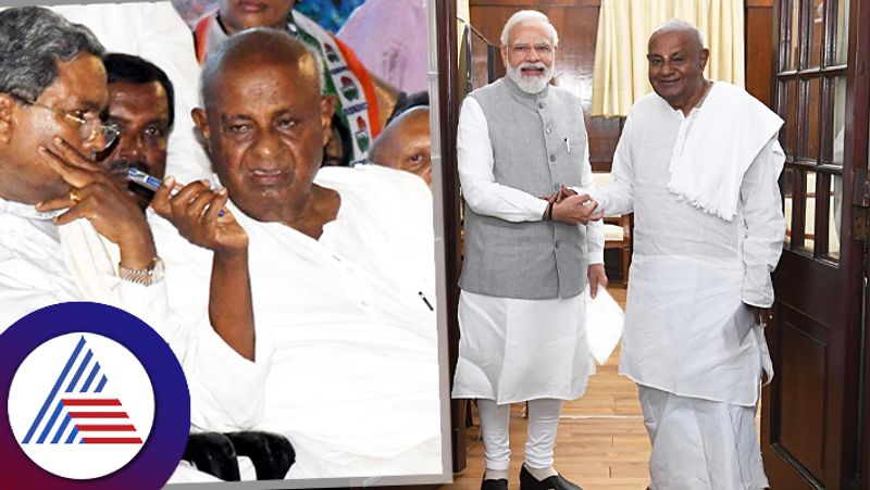 Lok Sabha election  2024 HD devegowda and PM narendra modi sharing stage together in Mysuru gow