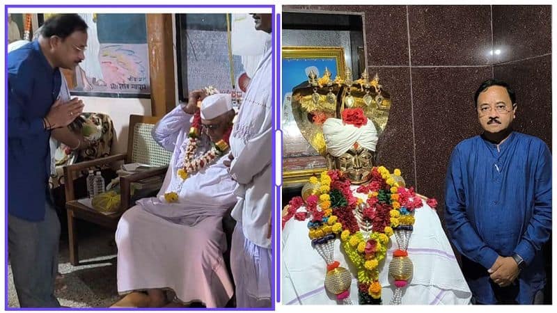 Chikkodi BJP Candidate Annasaheb Jolle Visit Inchageri Mutt At Vijayapura gvd