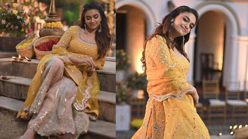 Keerthy Suresh Tamil New year and vishu celebration clicks gan