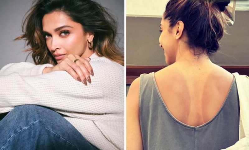 Deepika Padukone Star heroine gets rid of her ex boyfriends tattoo vvk