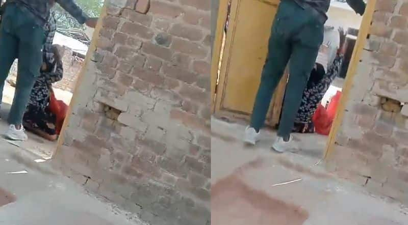 Daughter in laws kills Mother in law Infront of Son in Madhya Pradesh Brutal video goes viral ckm