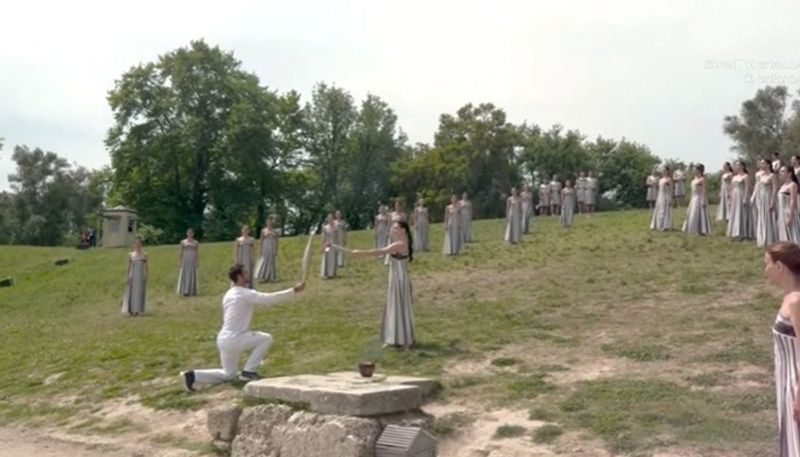 Sports BREAKING: Olympic flame for Paris 2024 lit in Greece's Olympia; WATCH video osf