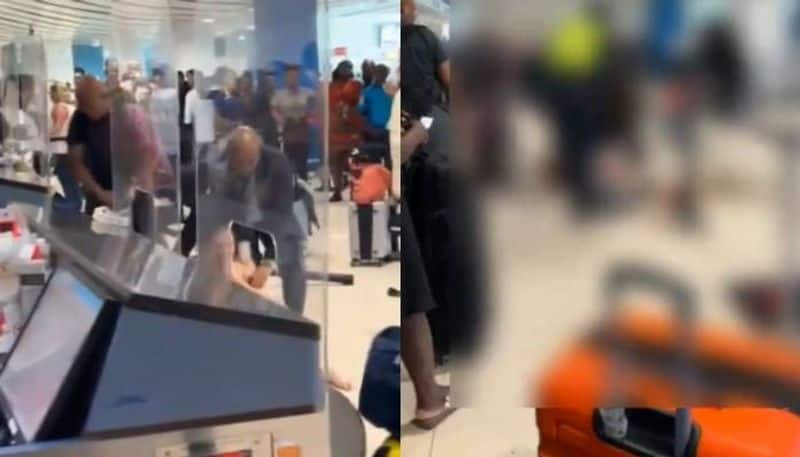 drugged woman strips naked in airport 