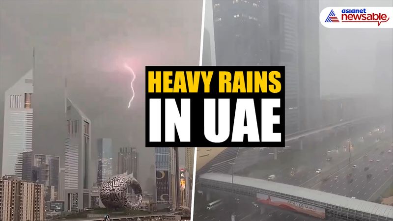 Dubai gets a year's worth of rain in a day, airport flooded watch video Rya