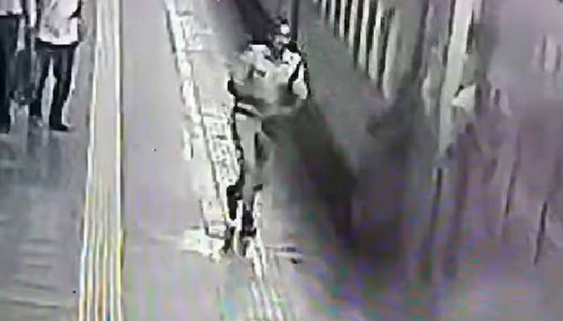 RPF Officer rescuing man slipped  from train cctv visuals went viral 