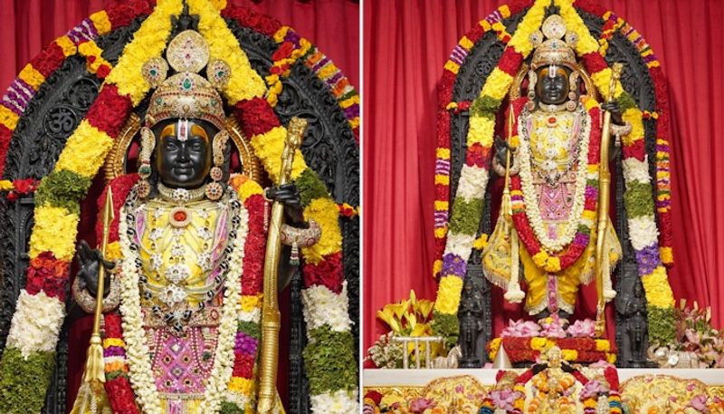 Ram Navami 2024: Ayodhya's Ram Lalla adorned in yellow attire after DIvya Abhishekam; WATCH mangal aarti anr