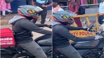  Viral Video: Internet left shocked as video of Zomato delivery boy riding a Harley-Davidson goes viral nti