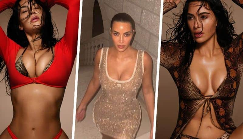 SEXY photos: Kim Kardashian flaunts her voluptuous body in bold SKIMS bikini RBA