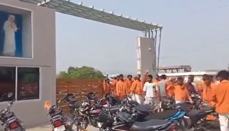 Telangana Mob vandalizes missionary school in Mancherial after dispute over saffron attire (WATCH) AJR