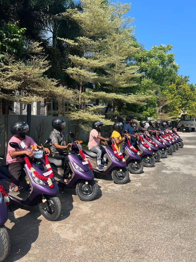 Raghava Lawrence gifted 13 bikes to physically challenged people gan