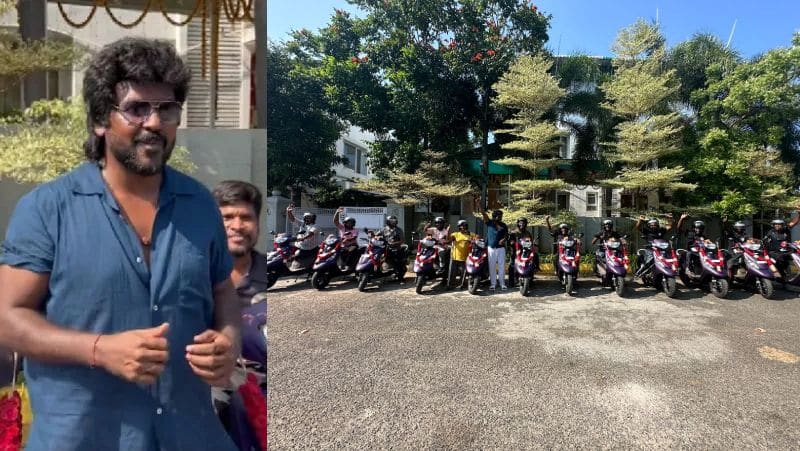 Raghava Lawrence gifted 13 bikes to physically challenged people gan