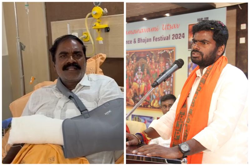 An administrator in Coimbatore cut off his finger to win BJP candidate Annamalai vel