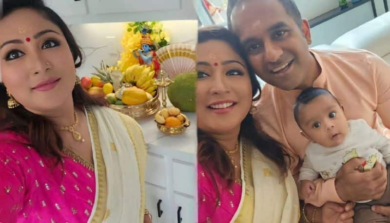 Archana Sushilan celebrates Vishu abroad with her son, pictures vvk