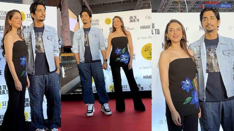 aditiraohydari  and siddharth dazzled attendees at a film screening