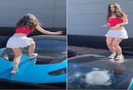 Woman danced on the roof of Lamborghini, windshield damaged, video went viral nti