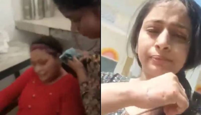 principal gets facial done in school bites another teacher for recording it video 