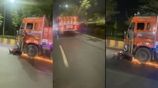 2 Men Dragged For 300 Meters By Truck In Uttar Pradesh Agra video goes viral kvn