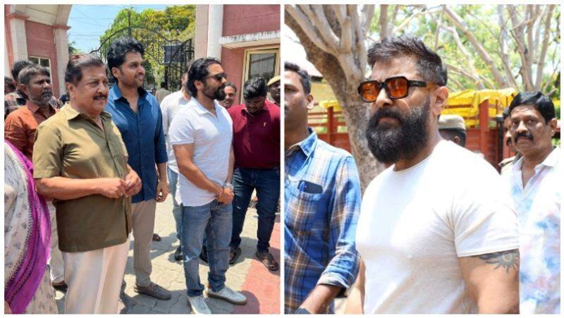 vikram and suriya cast his vote mma