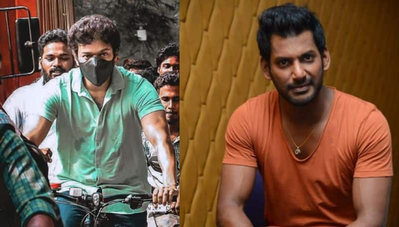 Vijay goat movie and vishal madhagaja raja released in same date mma