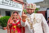 New couple reaches polling station to vote directly after marriage in Kathua Jammu and Kashmir XSMN