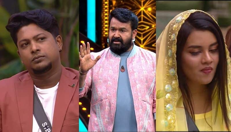 actor mohanlal angry with bigg boss malayalam season 6 contestants sibin 