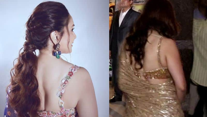 Madhuri Dixit wear lakh worth Golden Chiffon Saree Is trending now gan