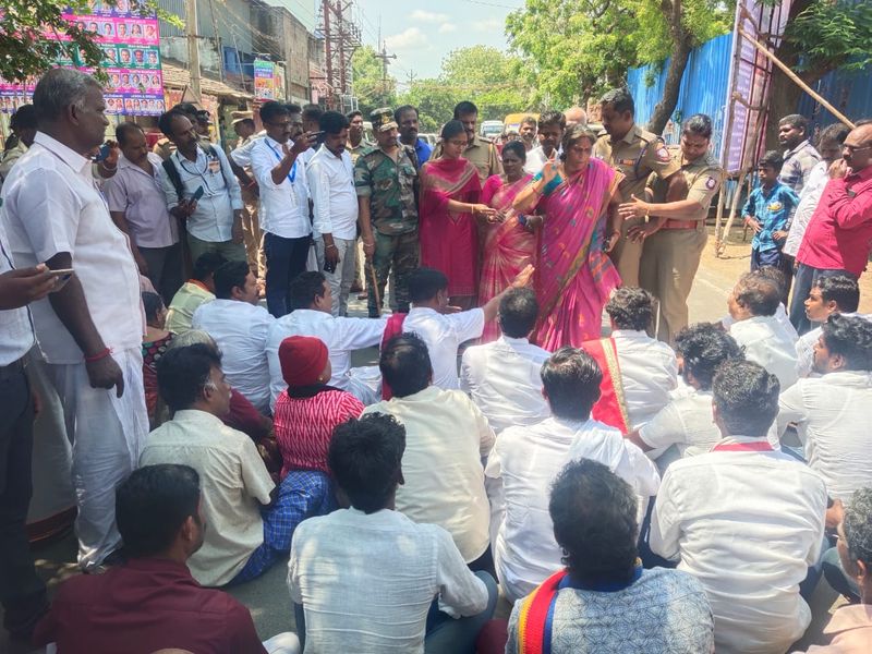 Police registered a case against more than 100 people who participated in road blockade on election day in Mayiladuthurai vel