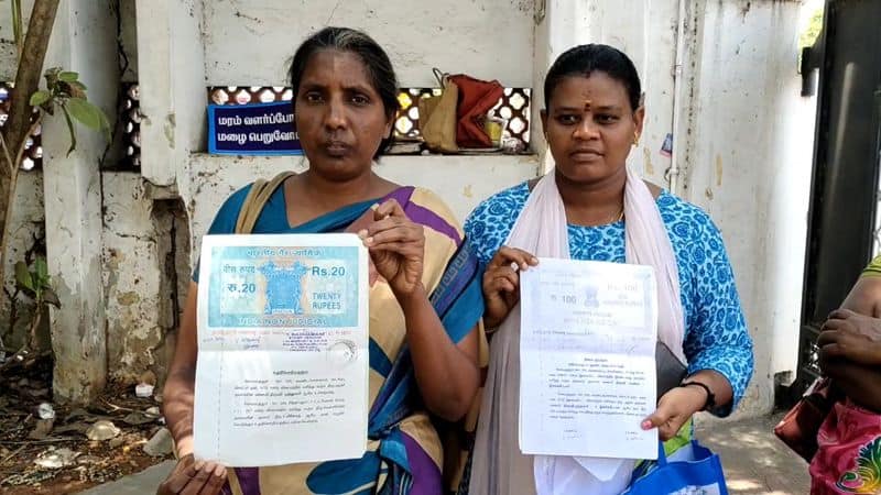 Women petition demanding action against the person who laundered money on the Prime Minister's house construction project in Coimbatore vel