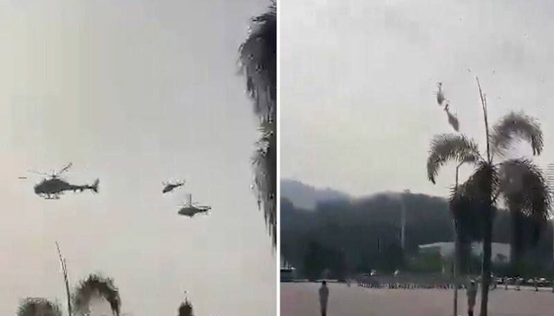 Malaysia 10 killed after two choppers collide mid-air during navy parade rehearsal; WATCH viral video snt