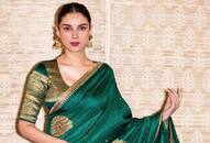 aditi rao hydari green Silk saree look xbw