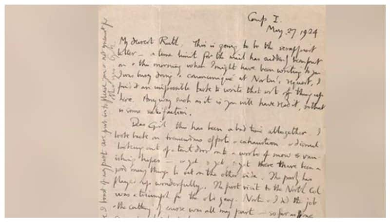 Letters written by George Mallory who died while climbing Everest 100 years ago to his wife have been digitized