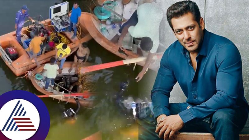 Divers Retrieve Pistol From River In Salman Khan House Firing Case video viral suc