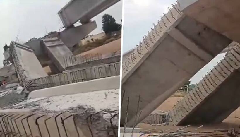 Telangana: Under-construction bridge, supposed to be built by 2017, collapses due to strong winds (WATCH)