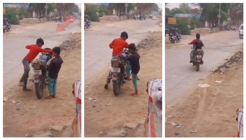 Social media reacts on a viral video of kids riding a bike 