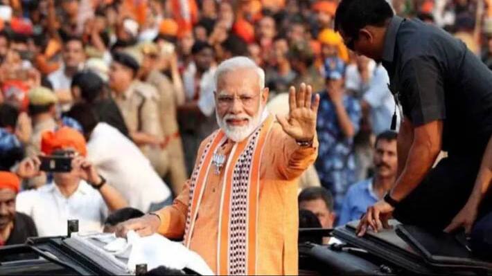 pm modis road show in bhopal