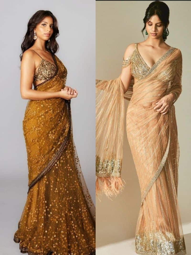 Get inspired by stunning Suhana Khan saree style for any occasion NTI