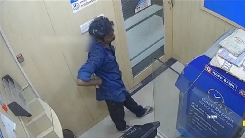 one man arrested who try to theft at atm machine in chennai vel