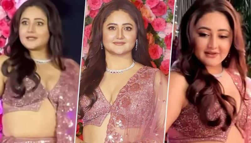 Photos and video: Rashami Desai BRUTALLY trolled for her unhooked blouse netzines mock her latest outing  RBA