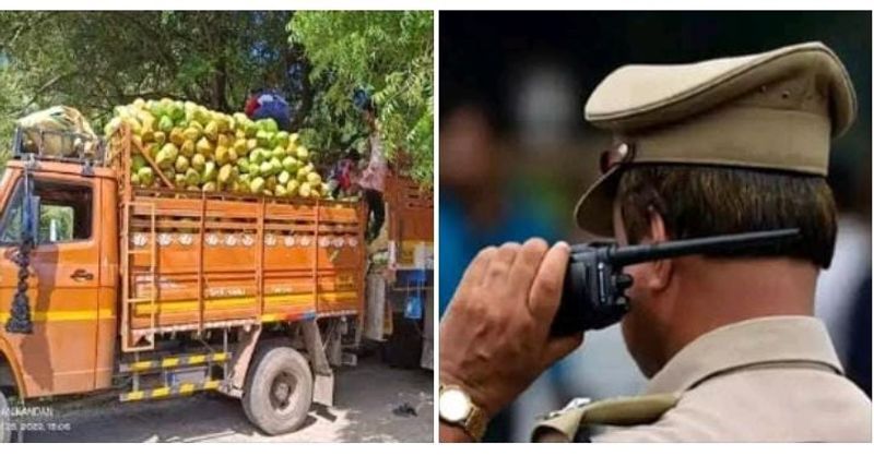 A mysterious gang has stolen a truck carrying coconuts to Chennai KAK