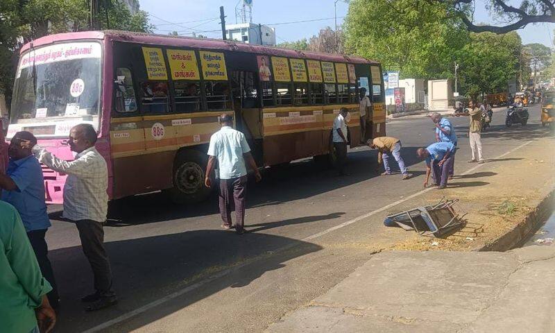 Minister Sivashankar has given an explanation about the matter of the conductor falling down from the government bus in Trichy vel